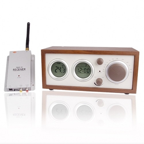 Clock Radio With Hidden Pinhole Color Camera Set - Click Image to Close
